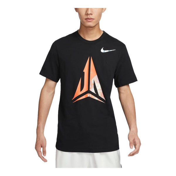 

Футболка ja dri-fit basketball t-shirt asia sizing 'black' Nike, черный