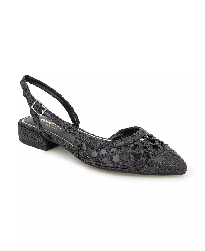 Женские туфли Cayla Crochet Block Heel Slingback Kenneth Cole New York, черный