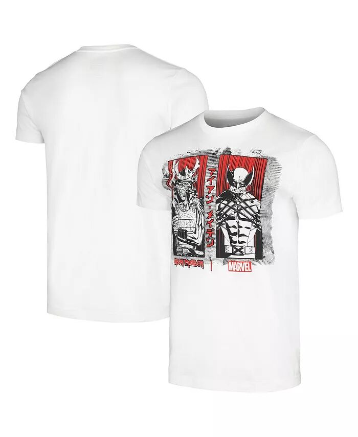 

Мужская белая футболка Iron Maiden Senjutsu Wolverine Global Merch