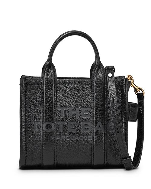 

Кожаная мини-тоут MARC JACOBS, цвет Black