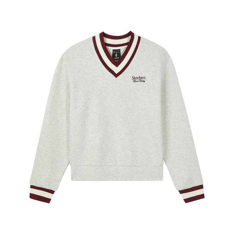 

Женская толстовка серии Sports Alliance, светло-серая Skechers, Light Heather Gray