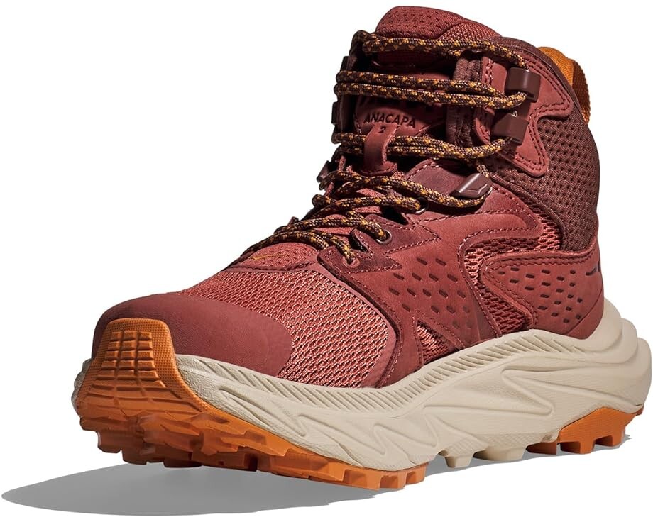 

Походная обувь Hoka Anacapa 2 Mid GTX, цвет Hot Sauce/Shifting Sand