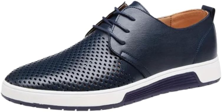 

Мужские слипоны и скейт-обувь с мягкой подошвой, дышащей подкладкой, низким профилем и закругленным носком для деловых людей Hchctry, синий