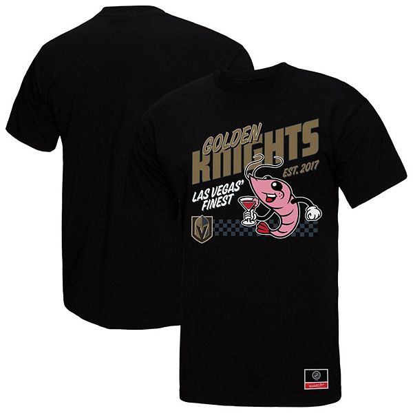 

Мужская черная футболка vegas golden knights local food Mitchell & Ness