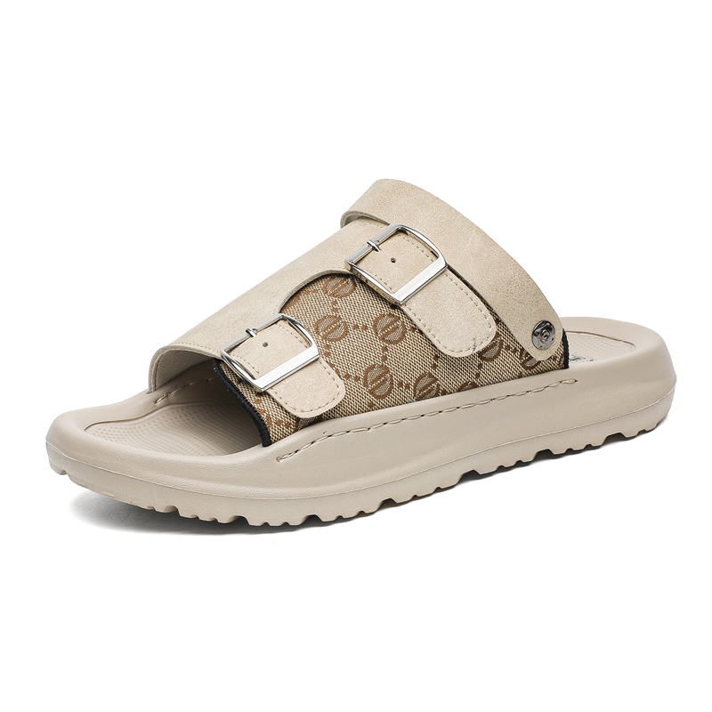 

SOBB Пляжные сандалии мужские черно-белые белые, цвет White