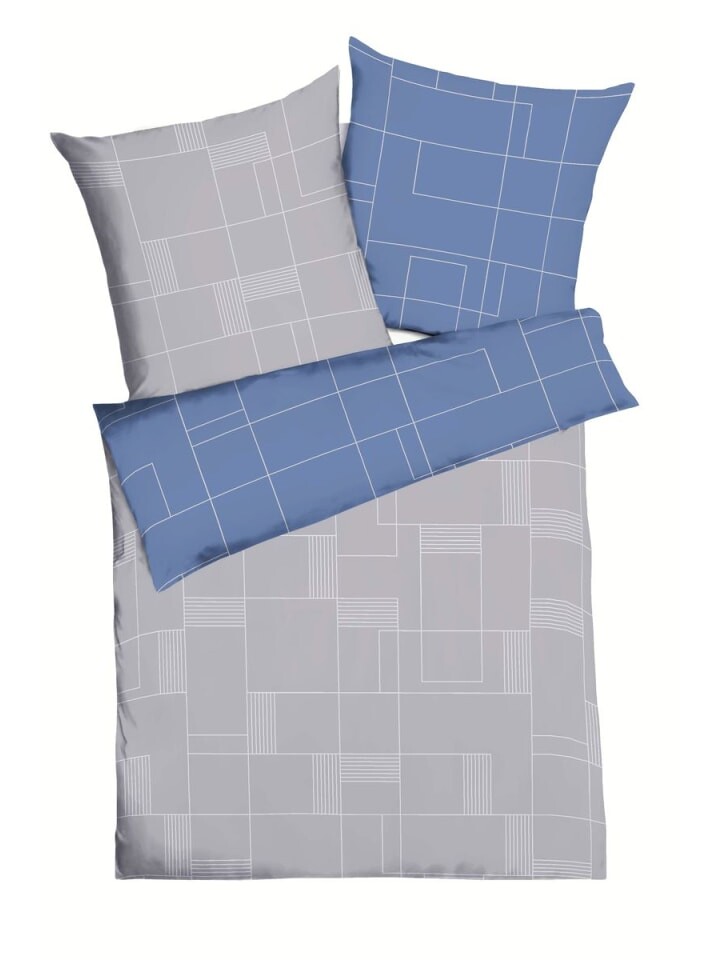 

Постельное белье kaeppel 3 tlg Mako Satin 240x220cm Uptown, синий