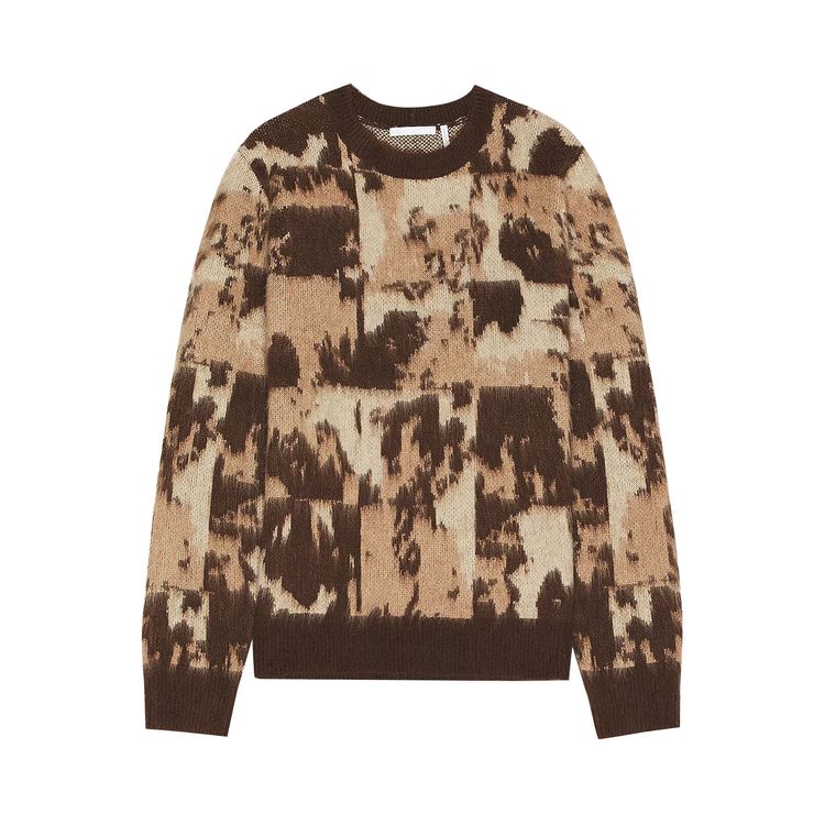 

Свитер Helmut Lang Jacquard Crewneck Sweater Camel, желто-коричневый
