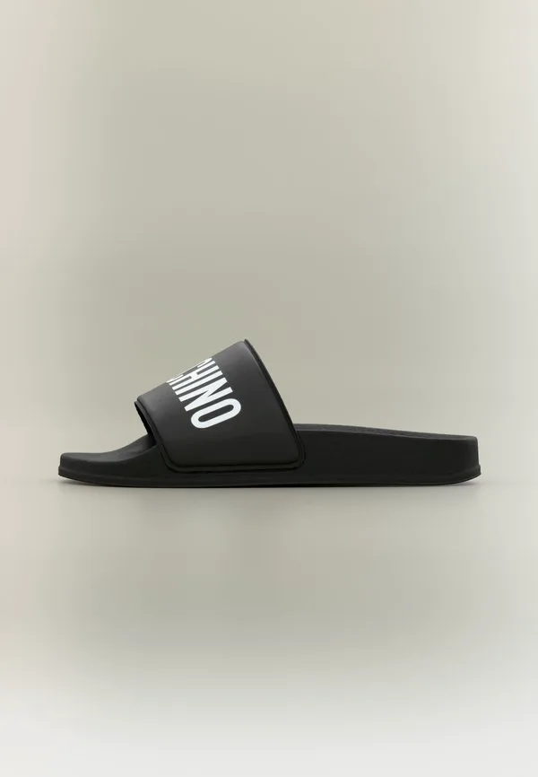 Тапочки унисекс Moschino, Black/White