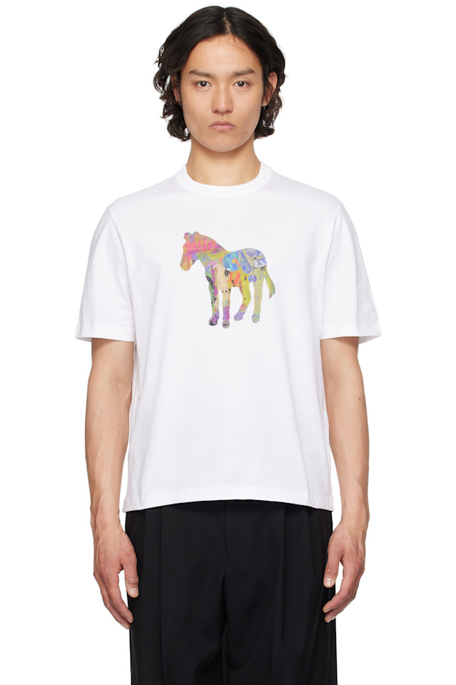 

Футболка с принтом зебры Craft Ps By Paul Smith, белый