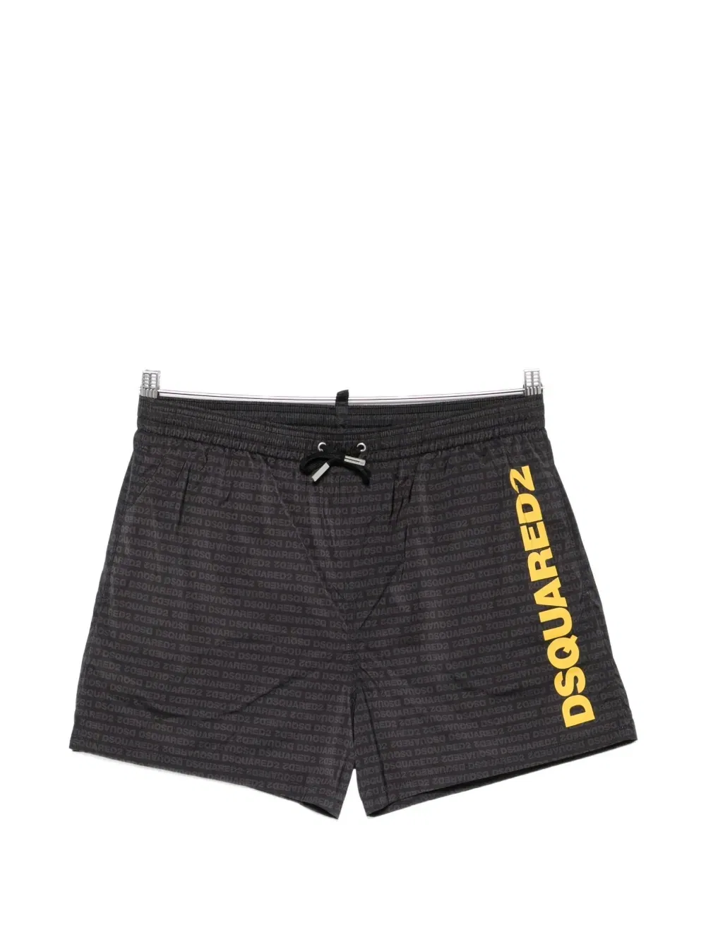 Шорты для плавания со шнурком и логотипом DSQUARED2, черный