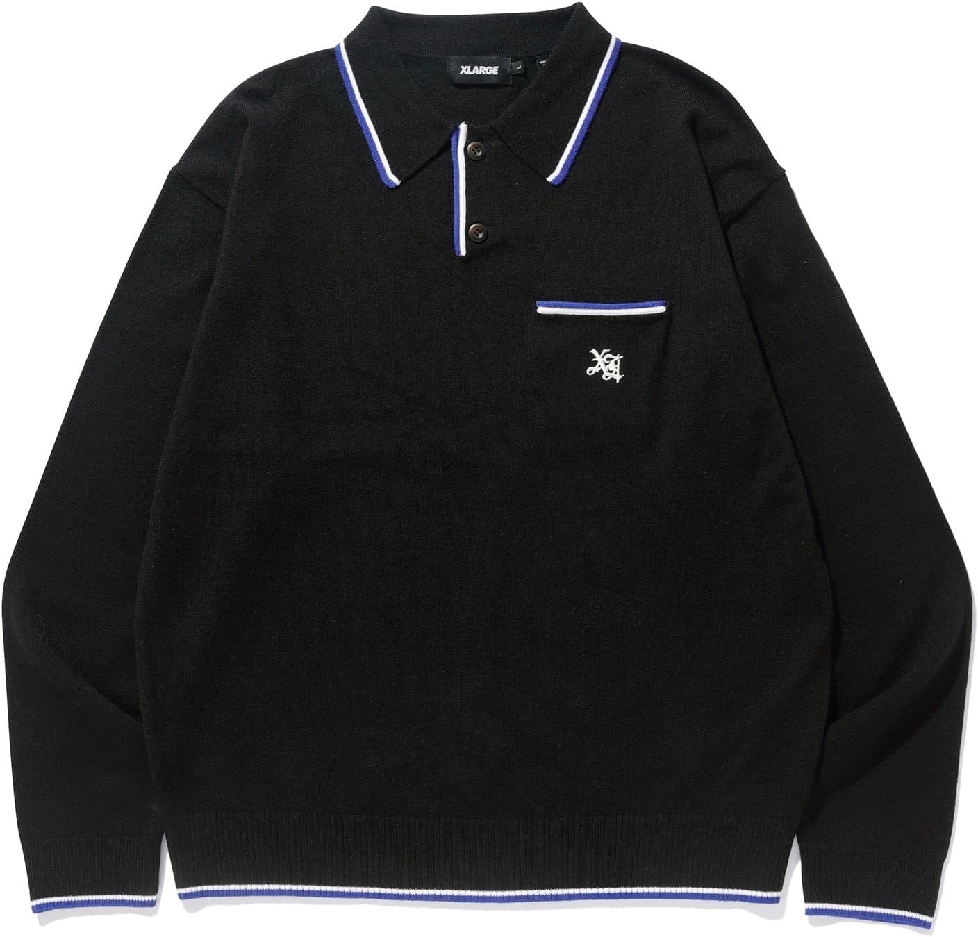 

Мужская трикотажная рубашка-поло в старинном английском стиле Xlarge, черный