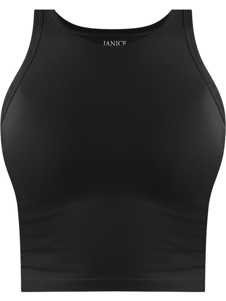 

Топ Janice Damen crop hochgeschlossen Niah, черный