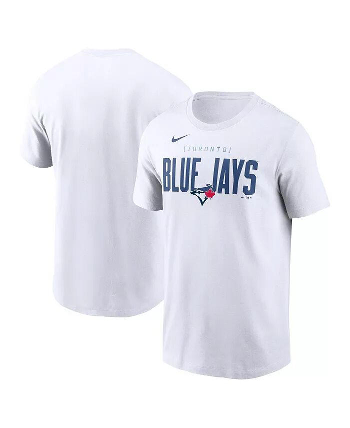 

Мужская белая футболка Toronto Blue Jays Home Team Bracket Stack Nike