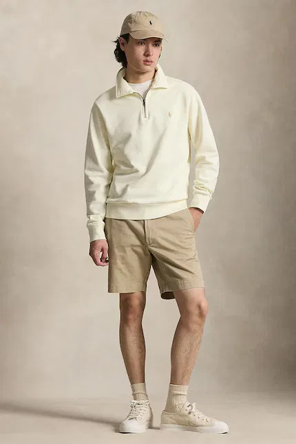 Свитер с воротником-стойкой Polo Ralph Lauren, бежевый — фото 3