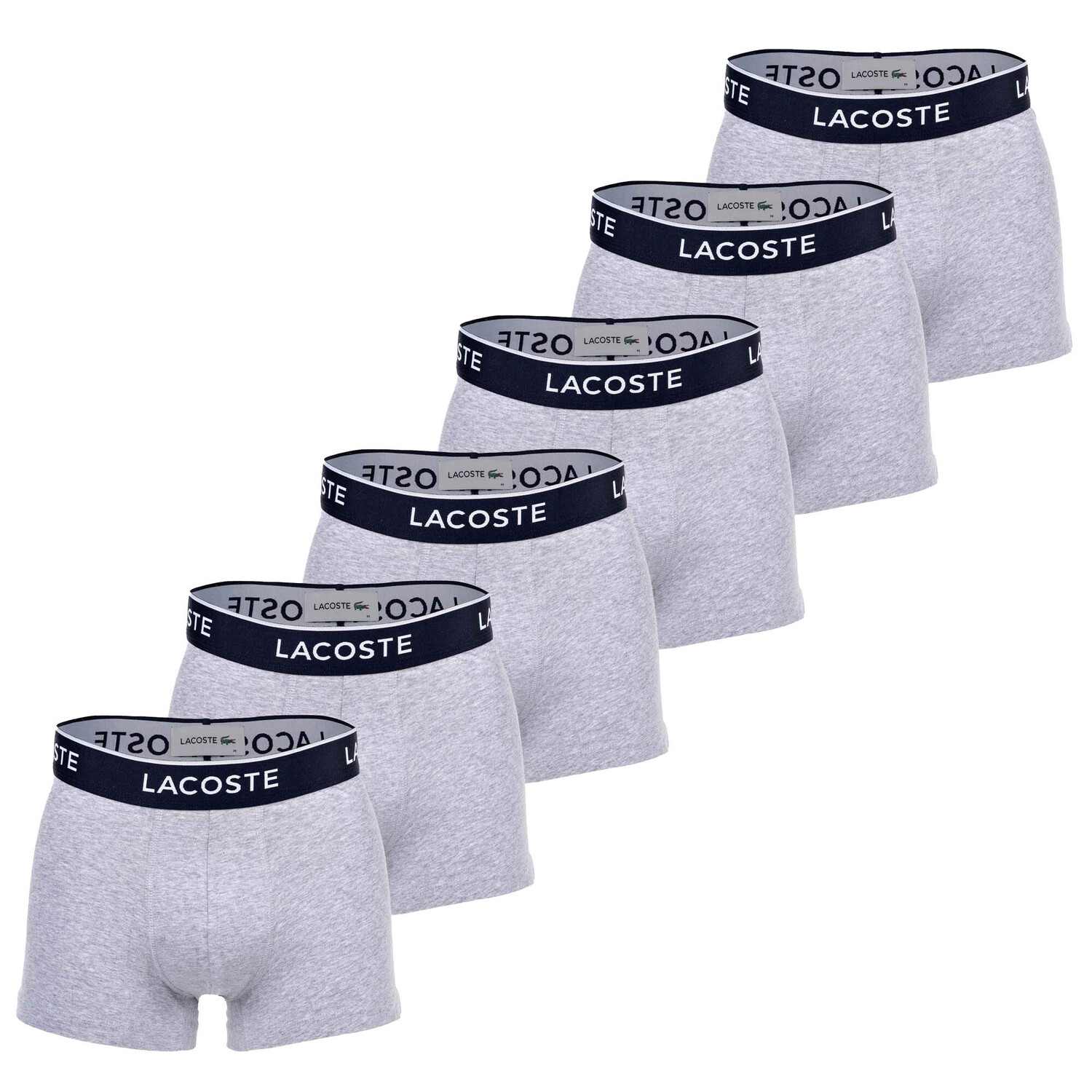 

Боксеры Lacoste Boxershort 6 шт, серый