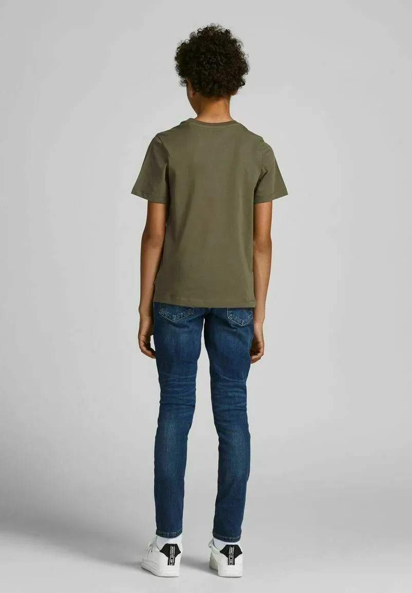 Простая футболка Jack & Jones Junior, Olive Night — фото 3
