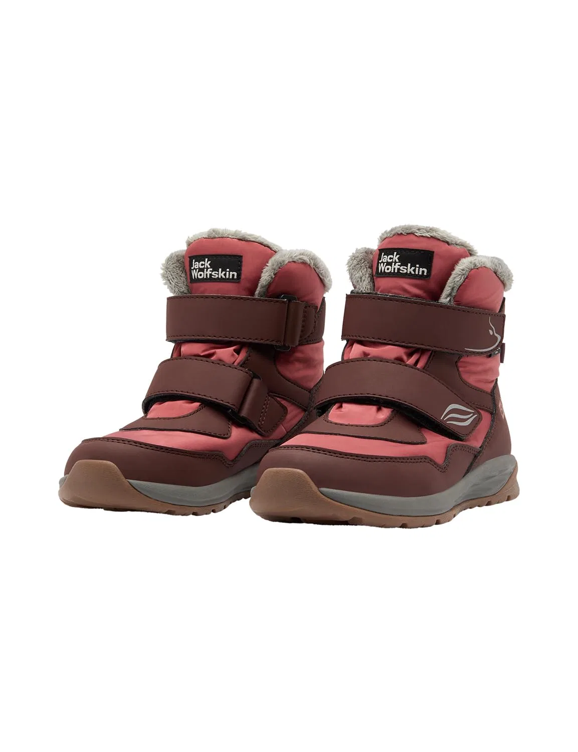 Детские зимние ботинки для девочек с мембраной Polar Bear-g Texapore Mid Vc K Jack Wolfskin, Dark Mahogany — фото 3