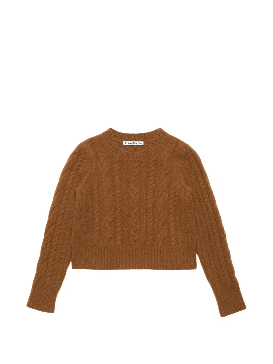 Acne Studios Кашемировый джемпер коричневый