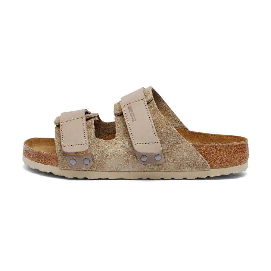 Сандалии Birkenstock Uji Nubuck, серо-бежевый