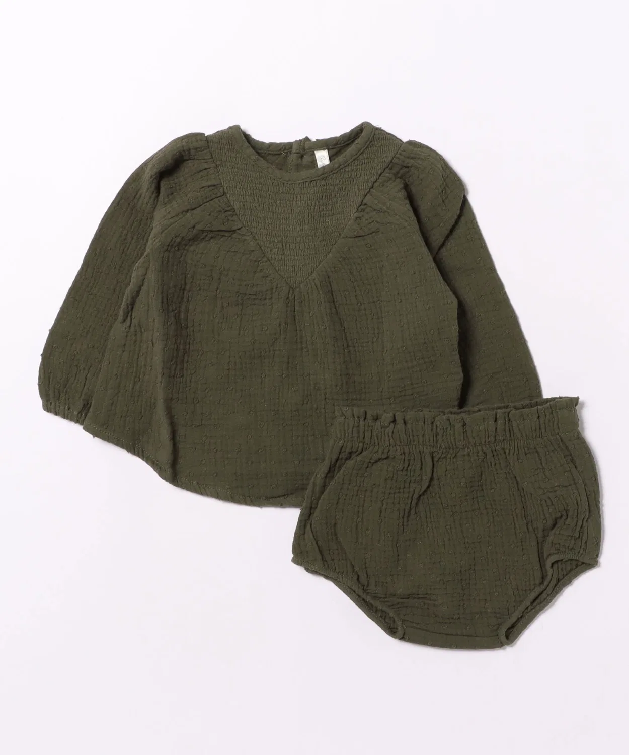 Детский комплект для девочек с V-образным вырезом Eloise Set Army Mag., Khaki
