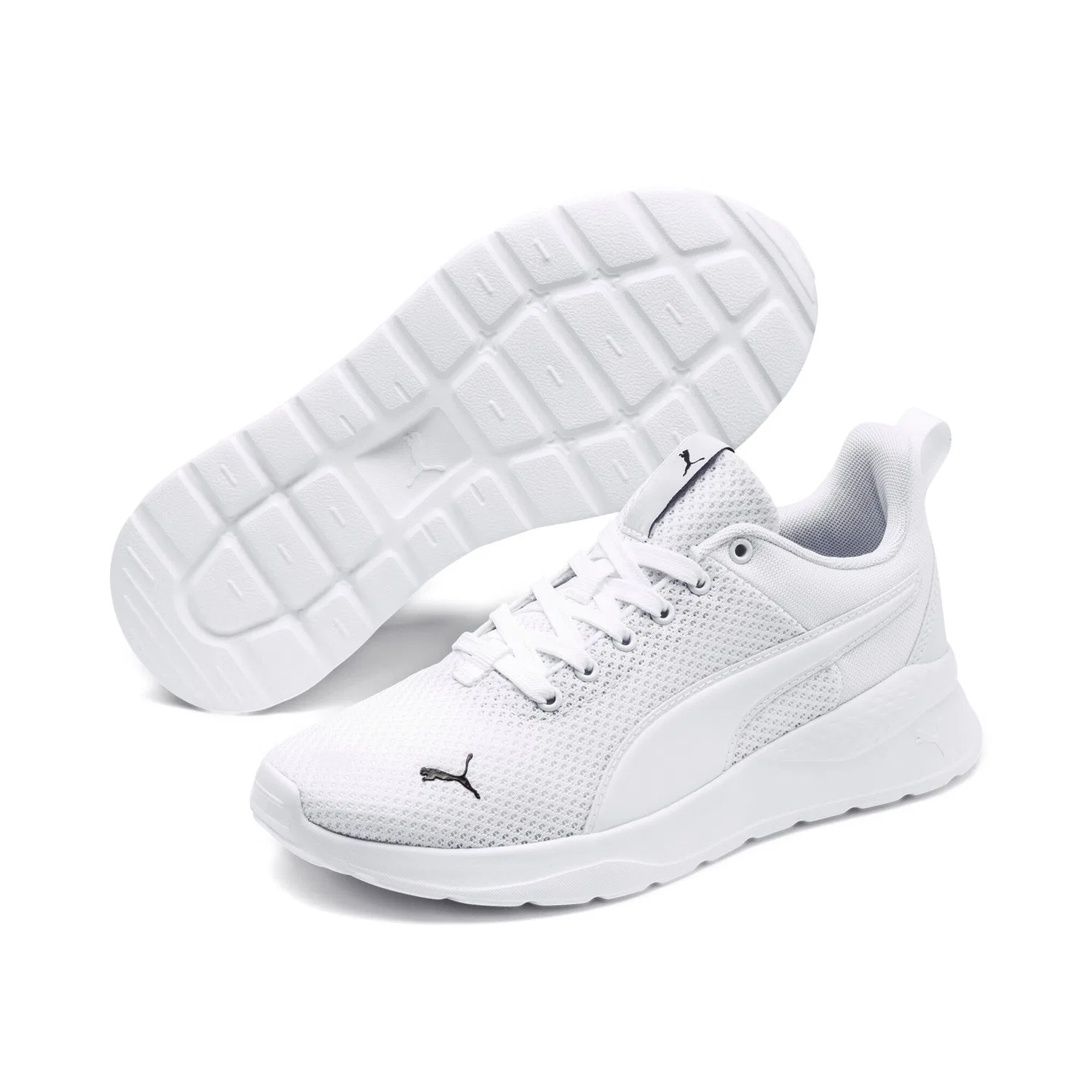 Детские текстильные кроссовки с дышащим верхом PUMA, White