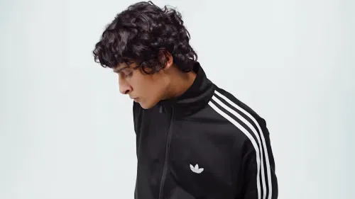 Мужская олимпийка свободного кроя Firebird Track Jacket Adidas Originals, черный — фото 2
