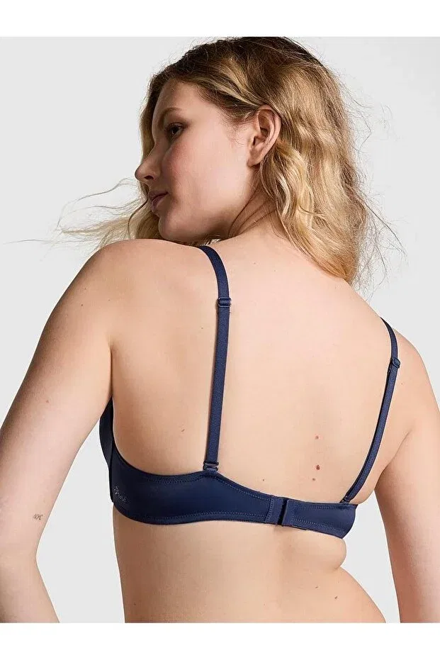 Женский бюстгальтер с пуш-апом без косточек Victoria'S Secret, Dark Navy Blue — фото 2