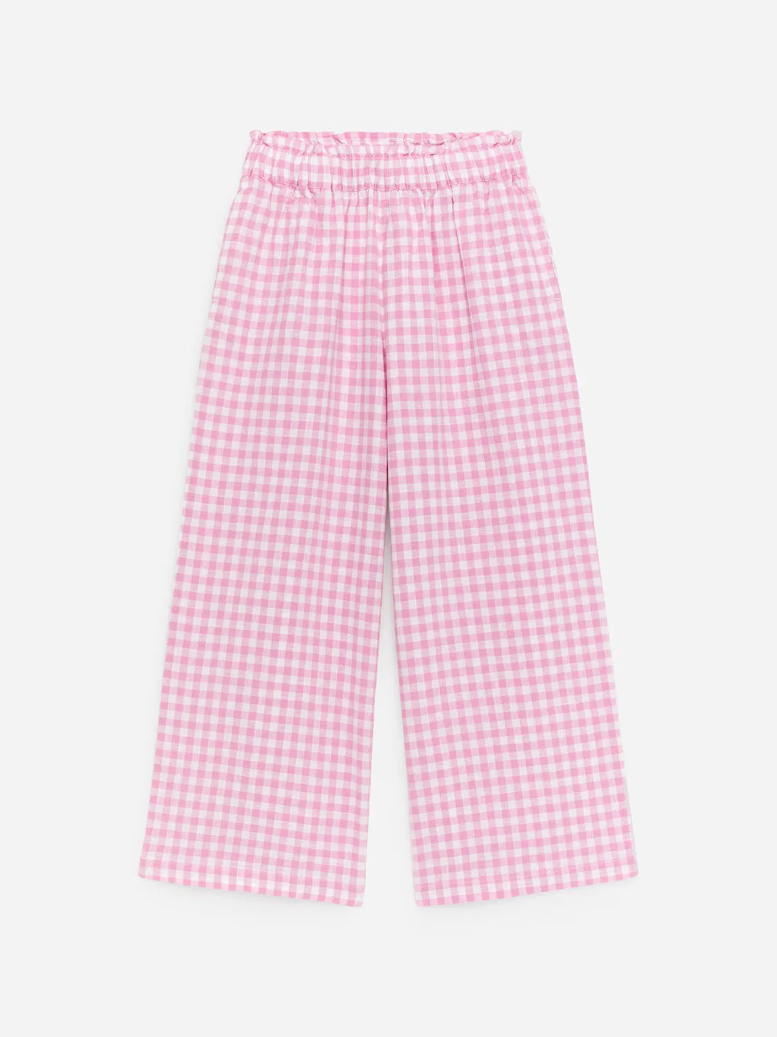 Свободные брюки из хлопка и льна Arket, Rosa/Weiß