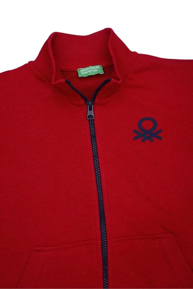 Детское для мальчиков свитшот с принтом Benetton sweatshirt bnt-b21875 United Colors Of Benetton, Red — фото 2