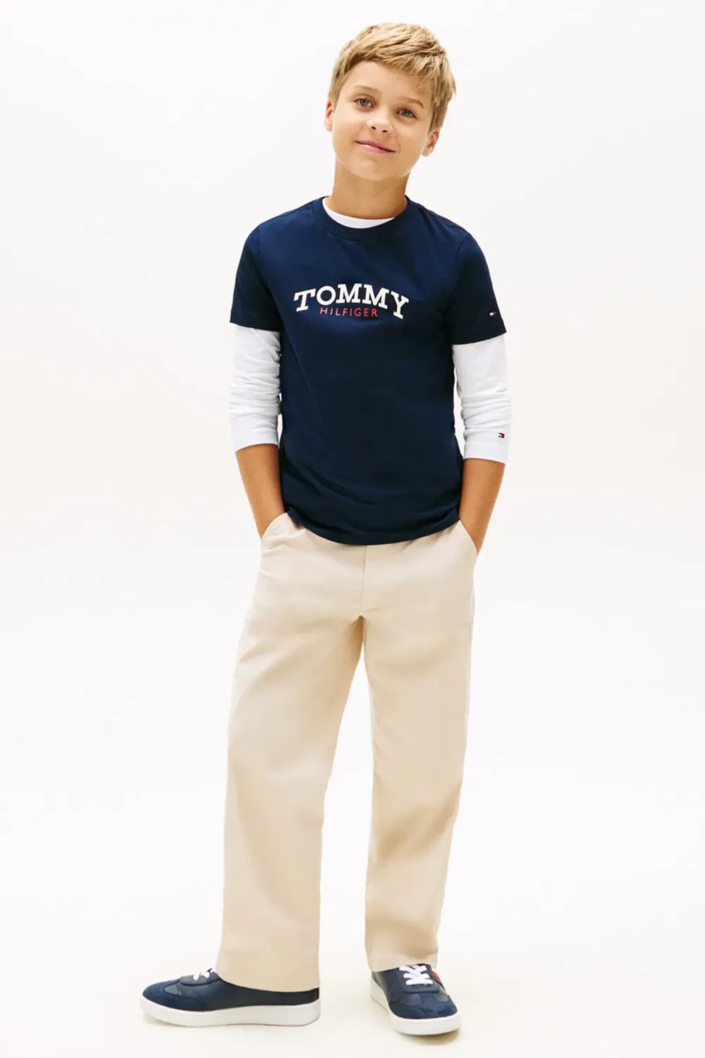 Футболка с монограммой Tommy Hilfiger, Navy