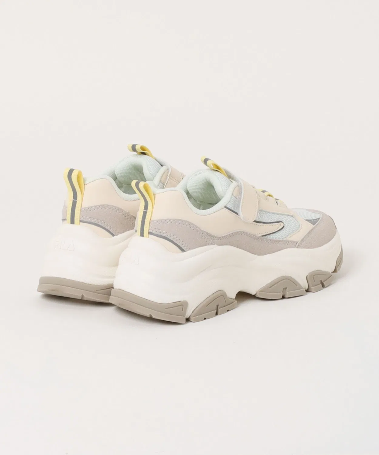 Детские кроссовки на толстой подошве Libero FILA, Light Beige — фото 2