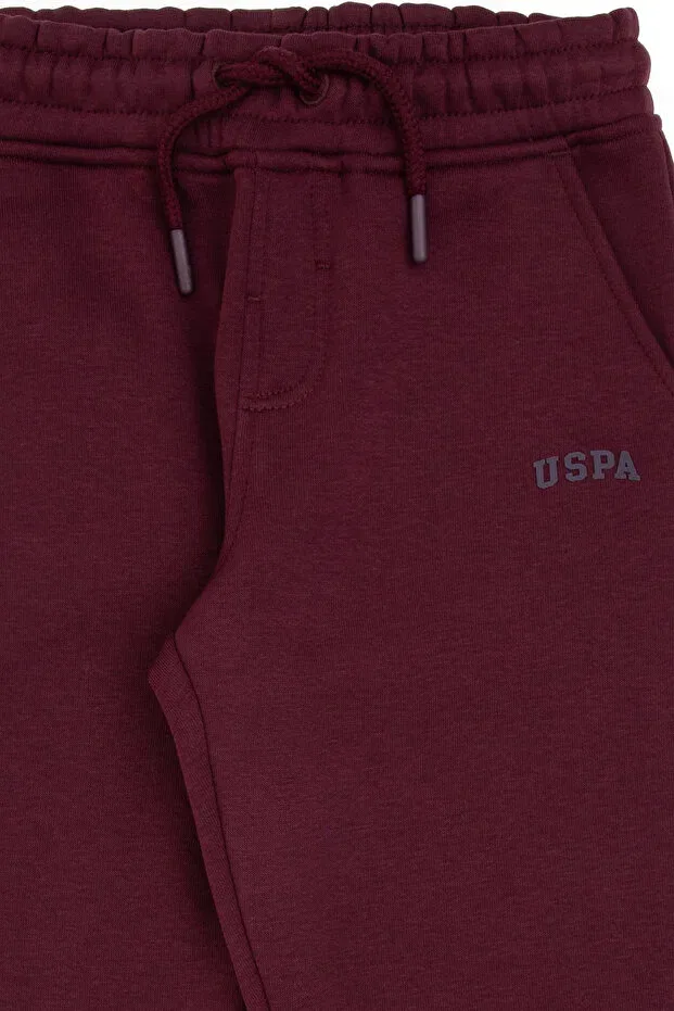 Детские спортивные штаны для мальчиков зауженные U.S. Polo Assn., Plum — фото 4
