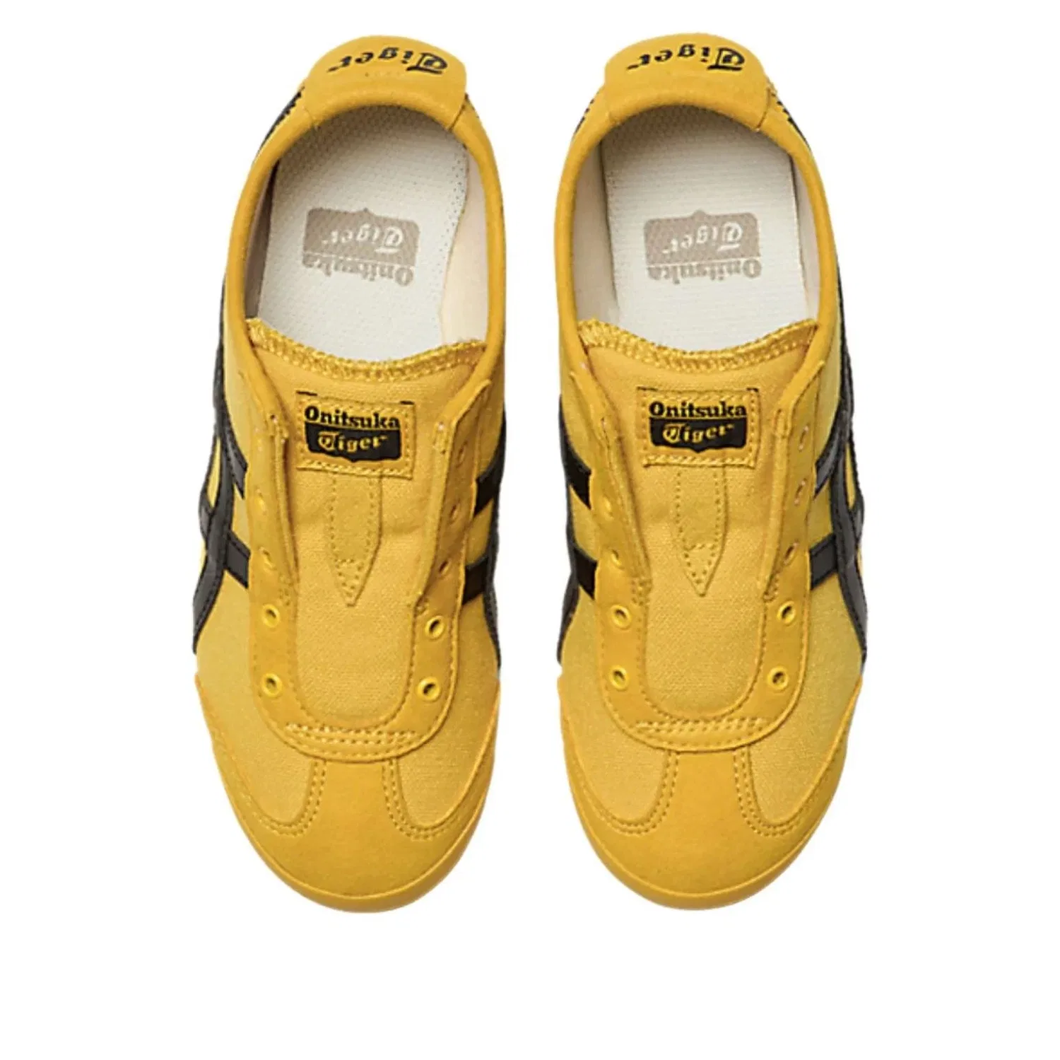 Детские кеды без шнуровки Mexico 66 Slip-On Onitsuka Tiger, желтый — фото 3