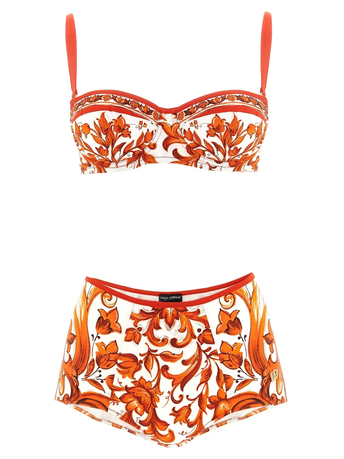 Купальник «Майолика» DOLCE & GABBANA, оранжевый