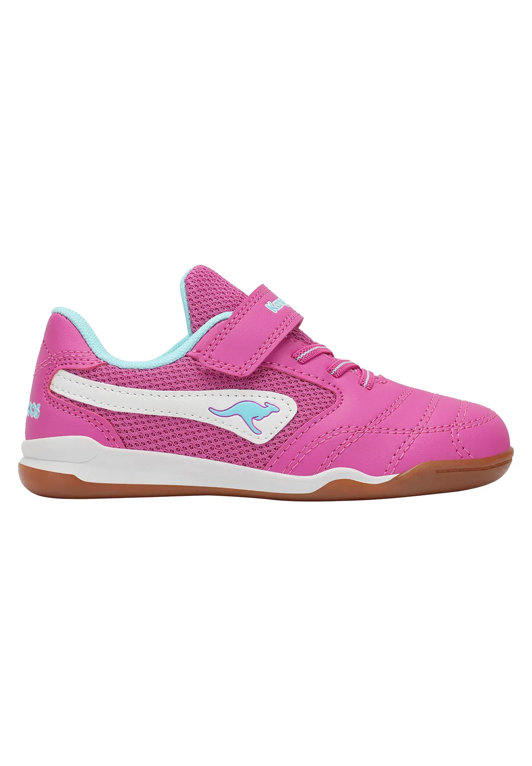Детские кроссовки с липучками K-Braceyard EV KangaROOS, Fuschia Limpet Shell