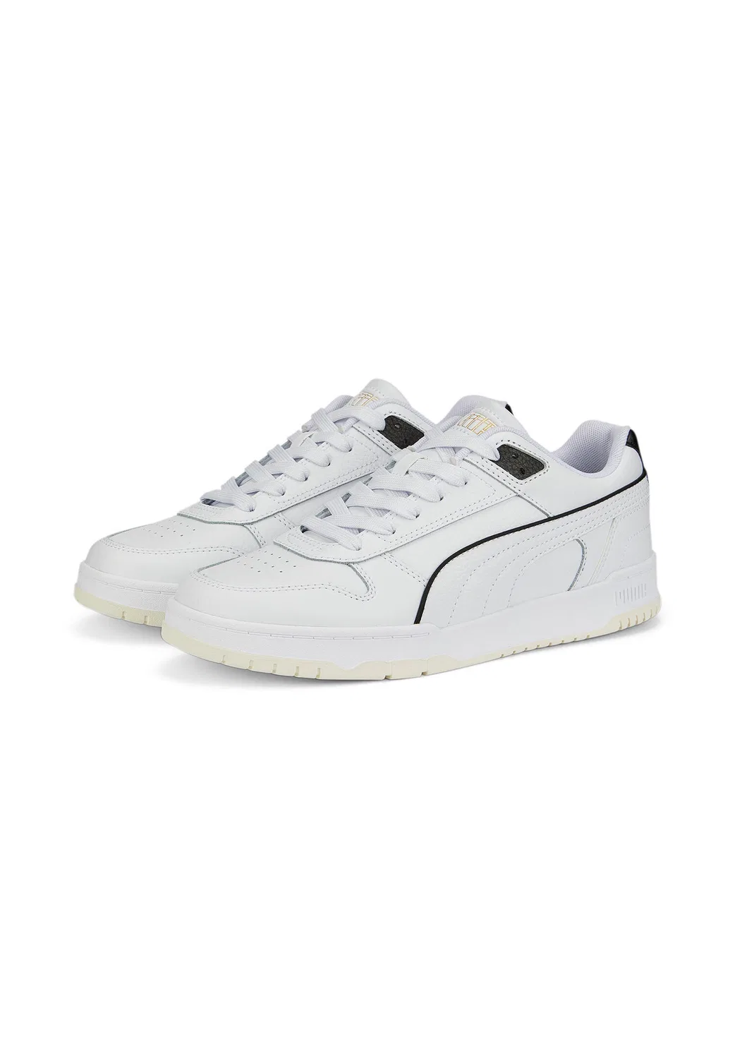 Детские кроссовки с закрытой шнуровкой Puma RBD GAME LOW, Weiss Gold