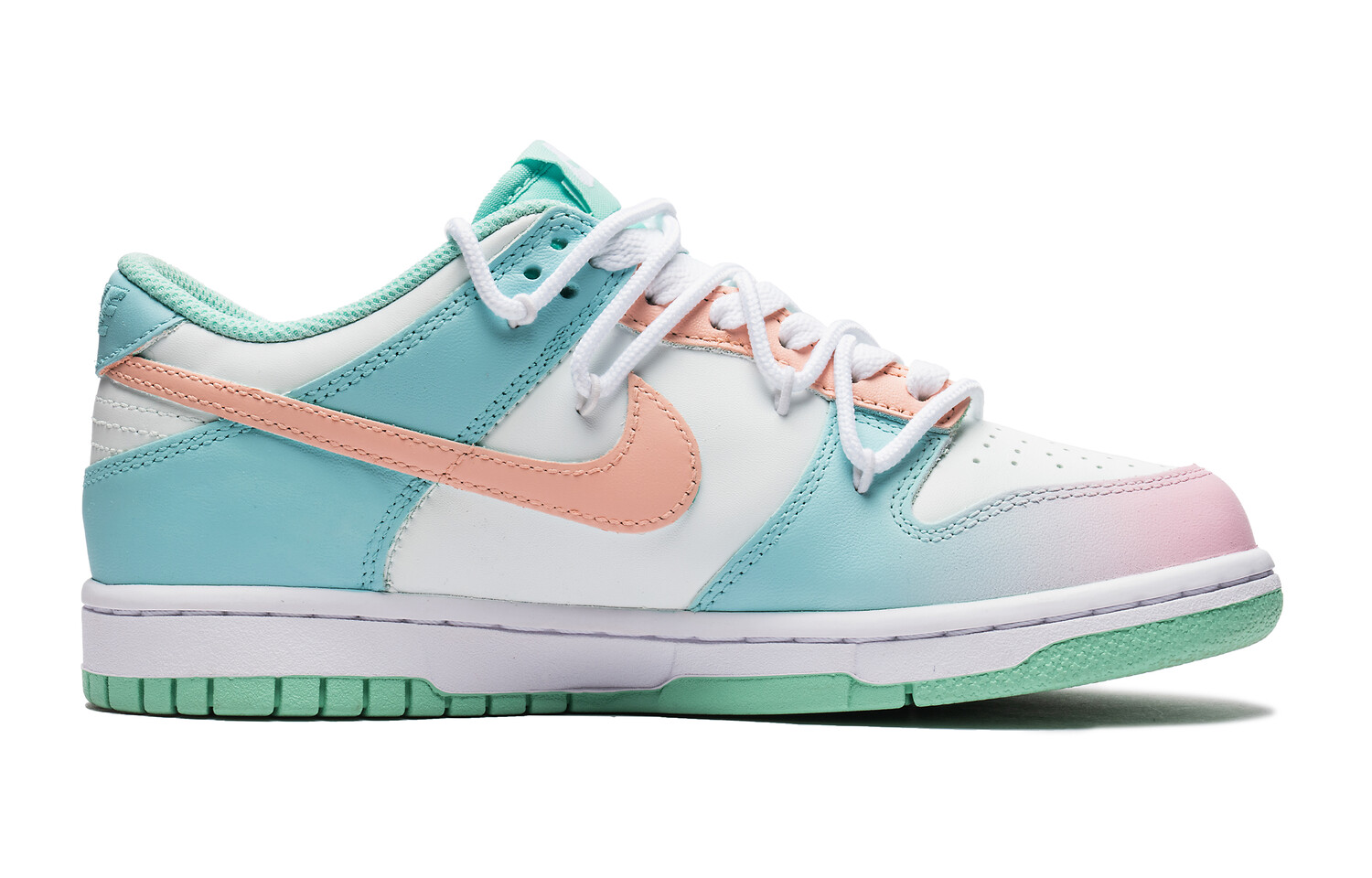 

Кроссовки Nike Dunk Skateboarding Shoes Women's Low-top Pink, зеленый