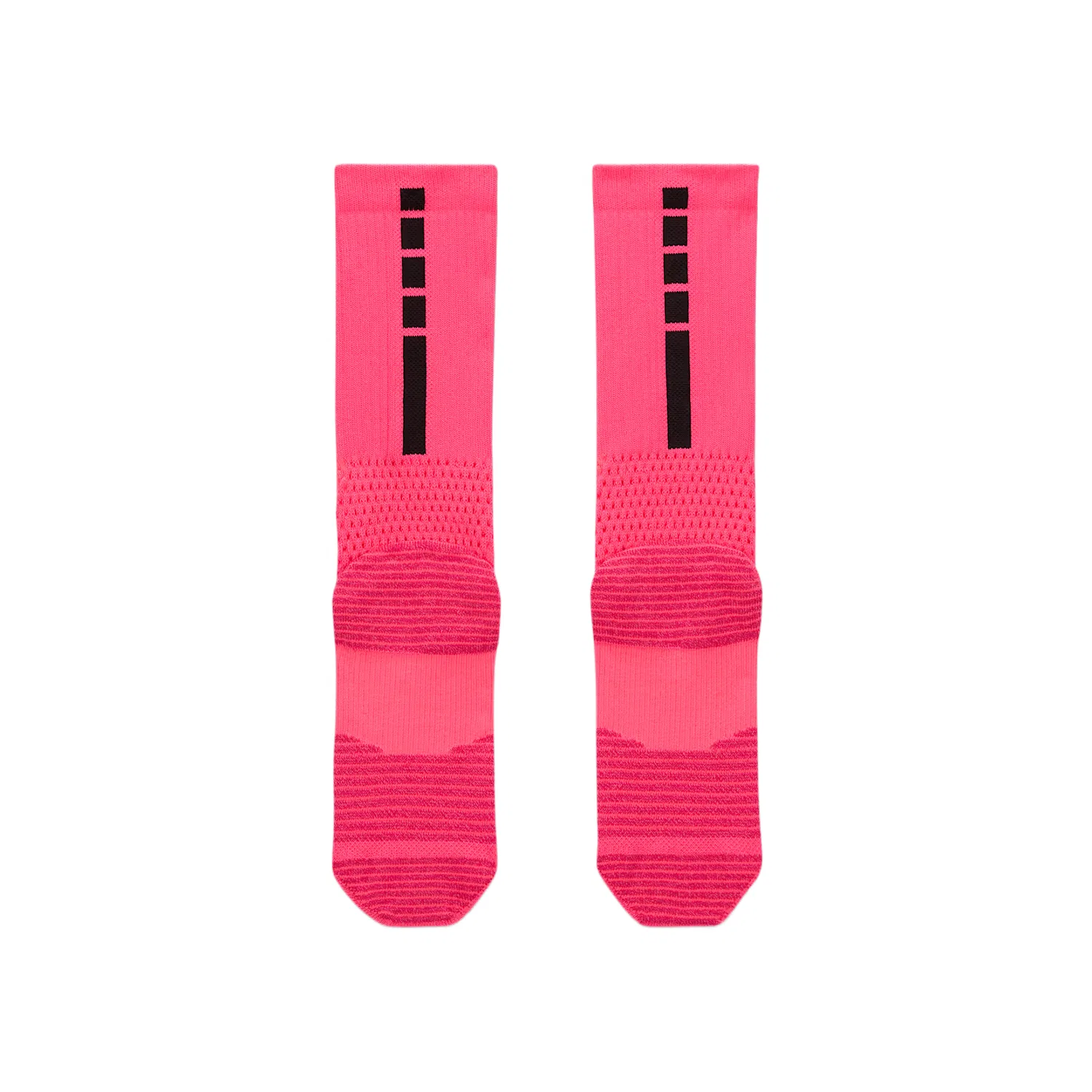 Носки спортивные с компрессией Nike Elite 2.0 Cushioned, Bright Pink/Fireberry/Pink Ice Cream/Black — фото 3