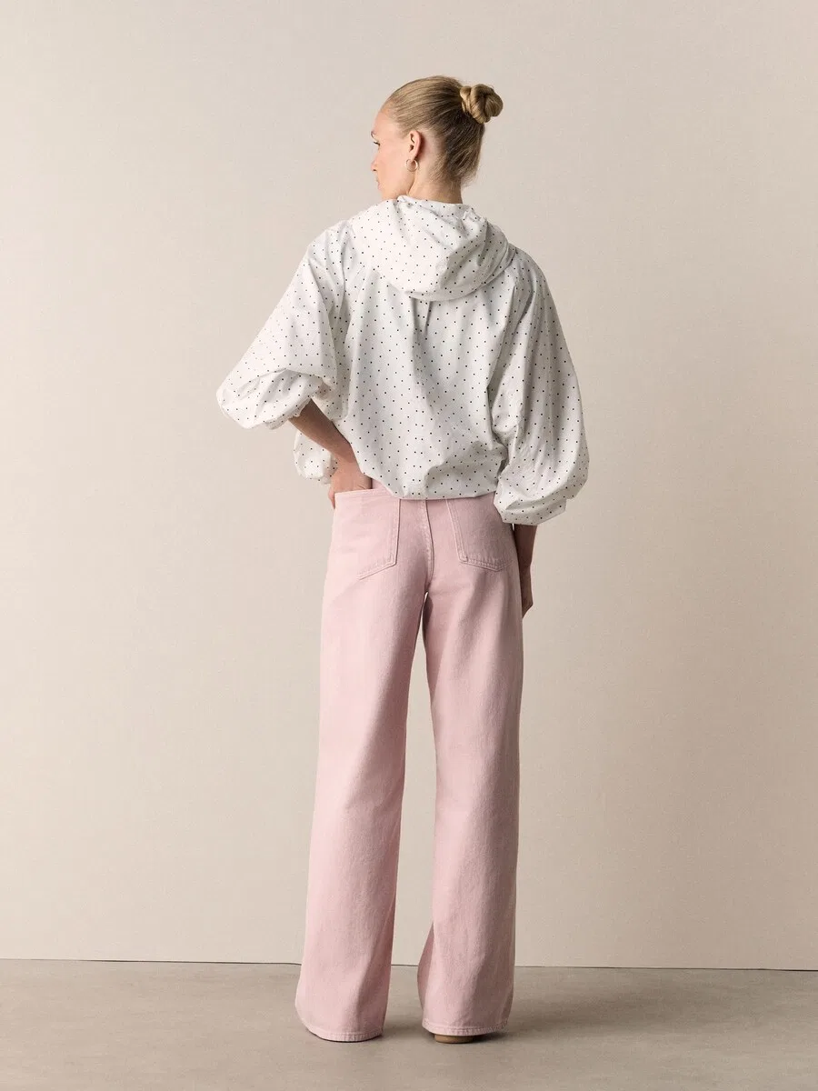 Джинсы Next Wide leg Jeans в розовом цвете — фото 3