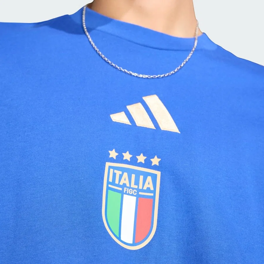 Футболка с принтом Italy Graphic adidas, Синий — фото 3