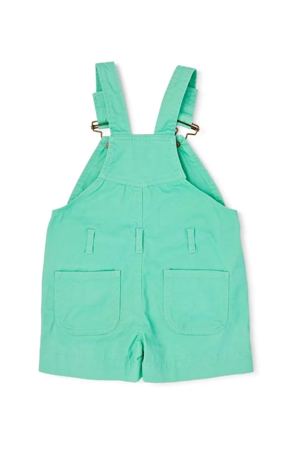 Детские джинсовые шорты-комбинезон Dotty Dungarees, Green — фото 3