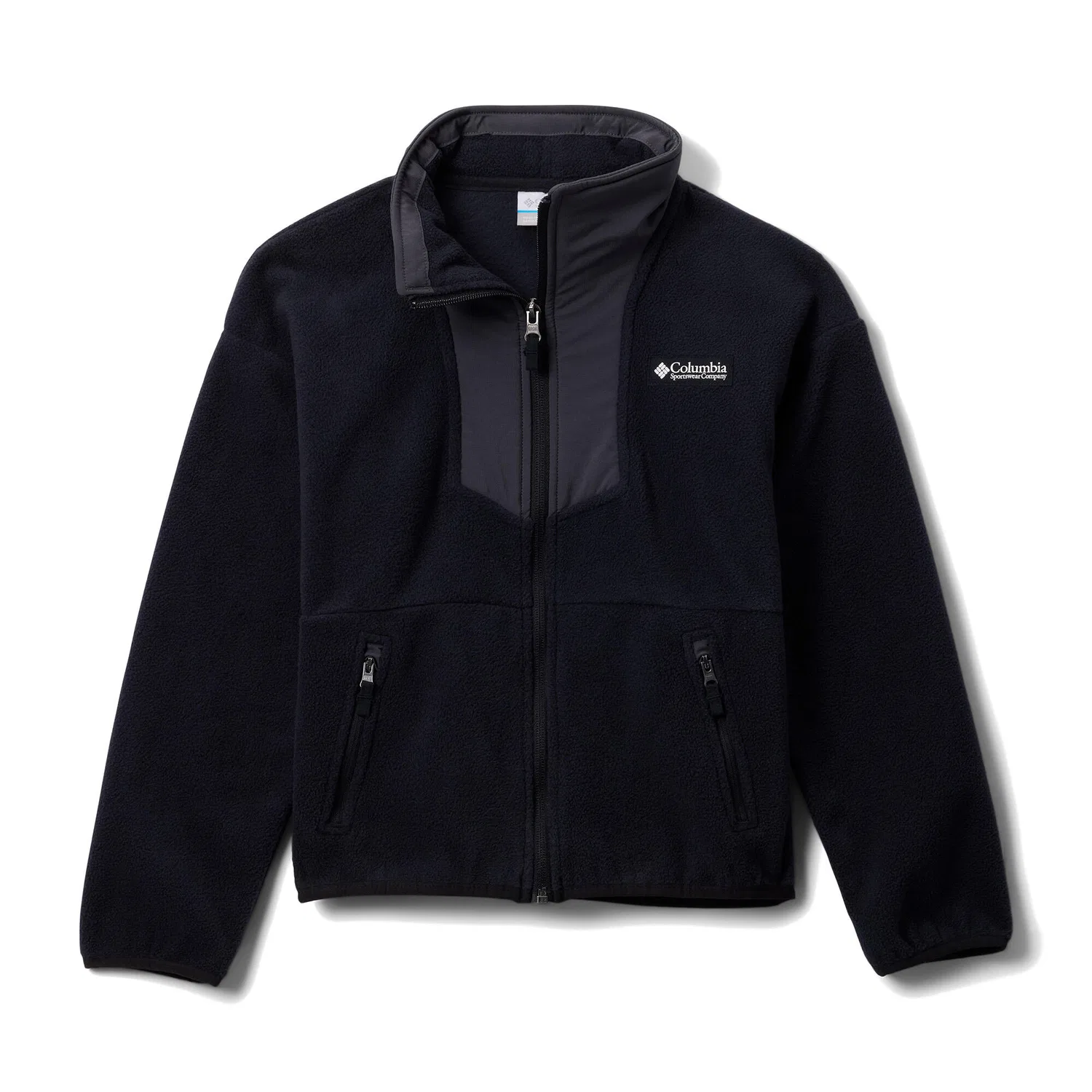 Детская флисовая куртка Columbia Sequoia Grove Full Zip Fleece, Черный — фото 3