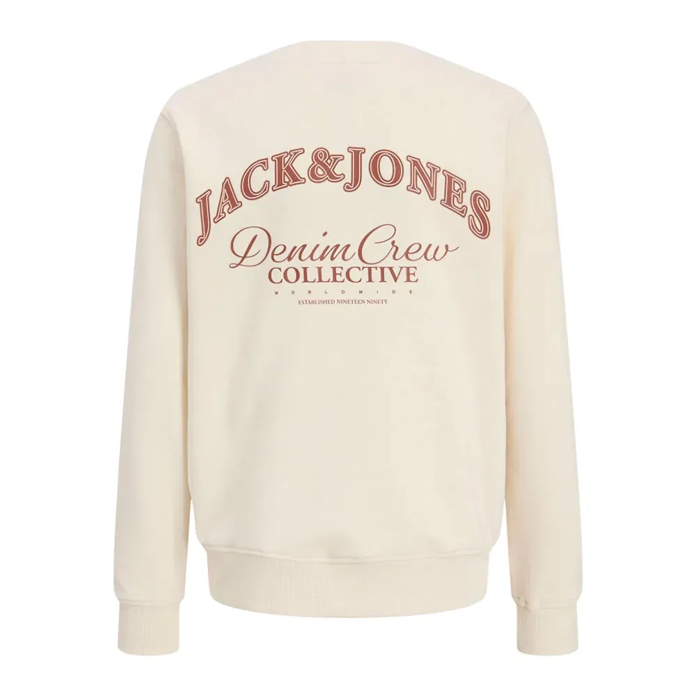 Свитшот Relaxed Jack & Jones, бежевый — фото 2