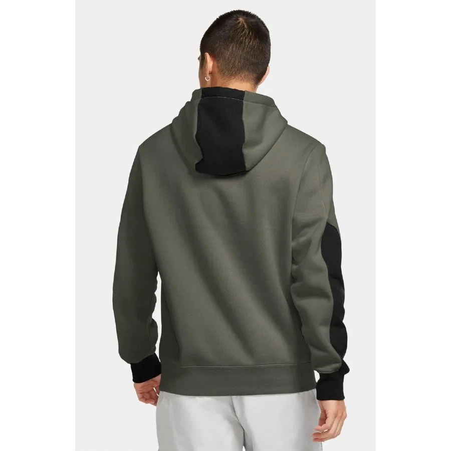 Худи Nike Dri-FIT Swoosh с капюшоном и принтом, Черный — фото 2