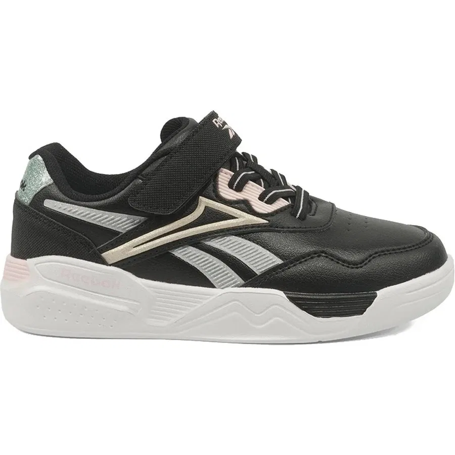Кроссовки с синтетической кожи Puapua KDS I Reebok, Черный/Светло-розовый