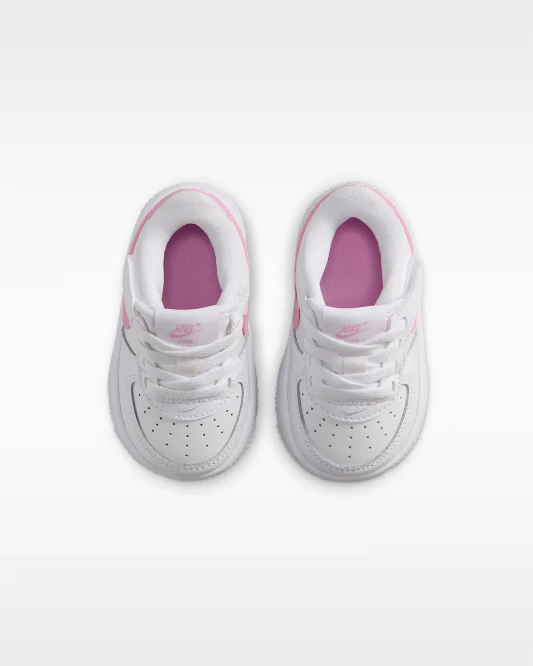 Детская/подростковая обувь Nike Force 1 Low EasyOn, White/White/Pink Rise — фото 4