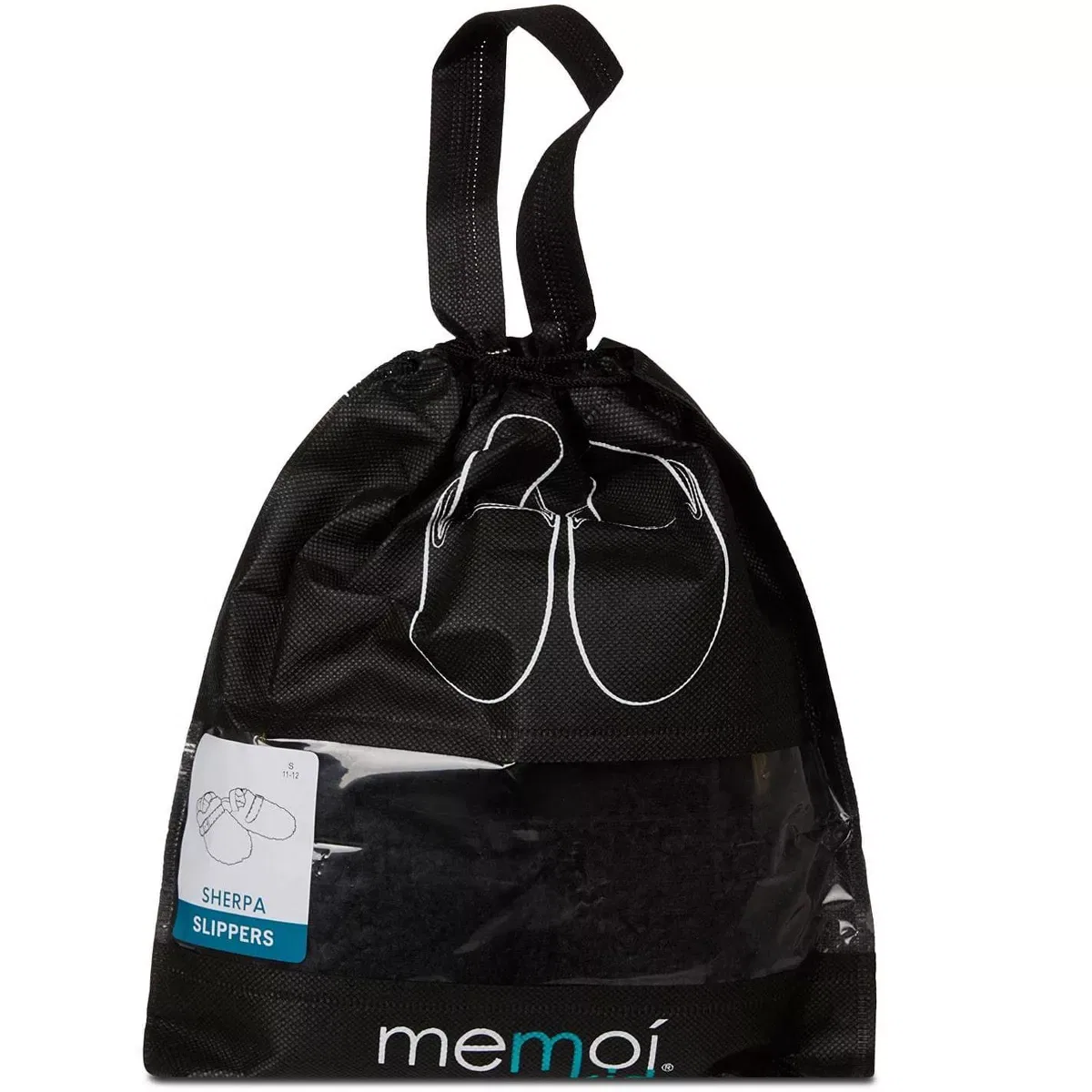 Детские тапочки для мальчиков с искусственным мехом Memoi, Black — фото 3