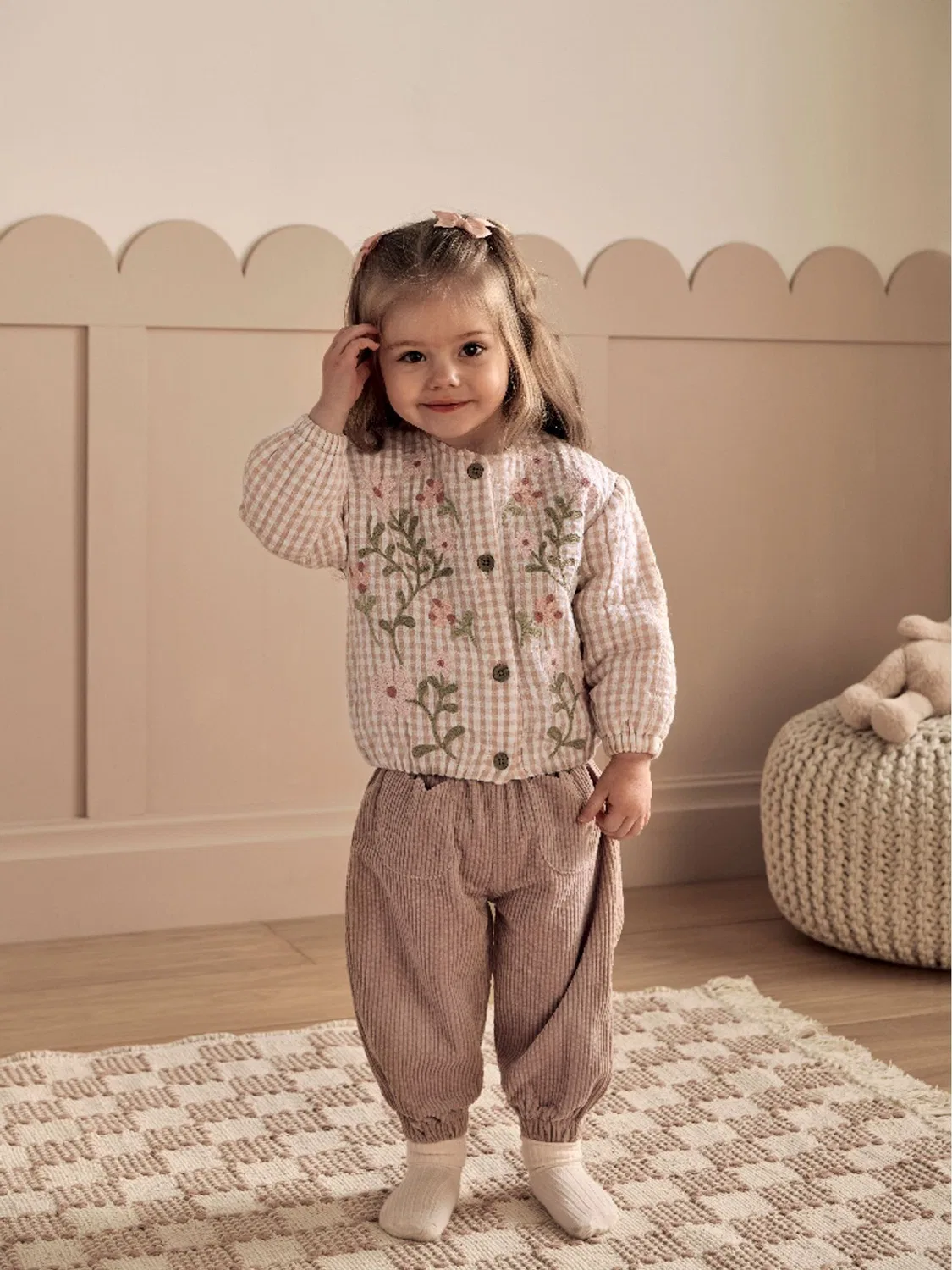 Куртка стеганая Mamas & Papas Pink Flower, розовый