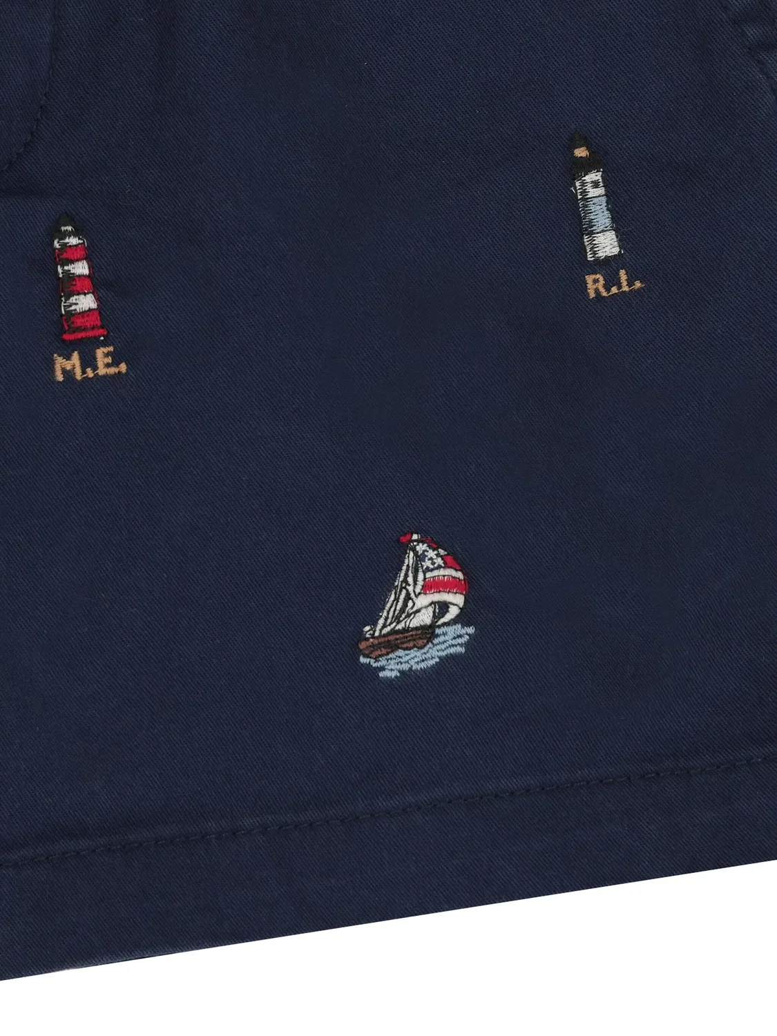 Polo Ralph Lauren Шорты с вышитым мотивом - синие — фото 3