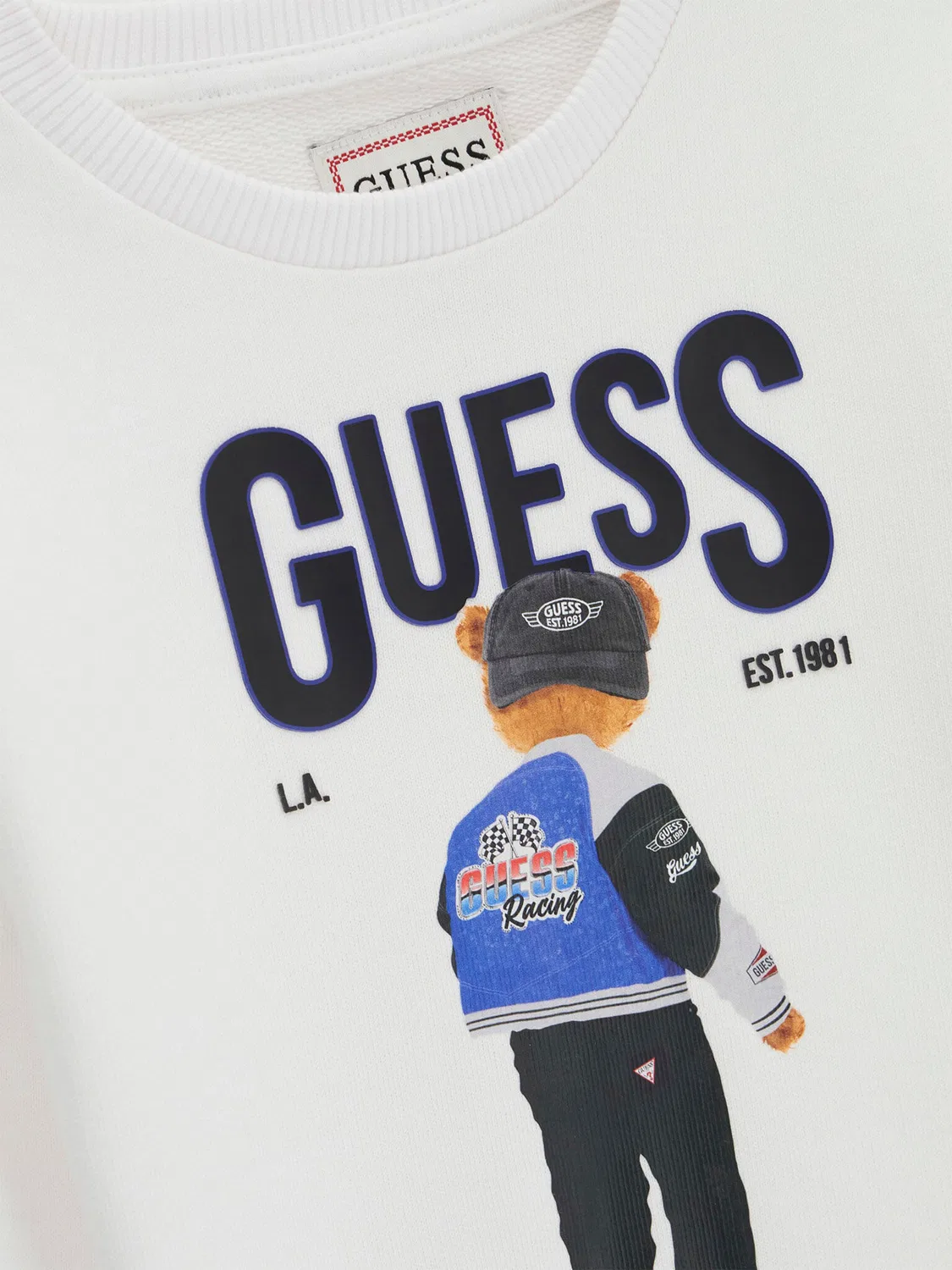 Толстовка стандартного кроя для мальчика Guess, белый — фото 3